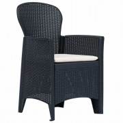 Záhradný bistro set 3 ks plast Dekorhome