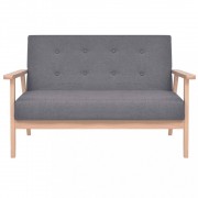 Dvojmiestna sedačka textil / drevo Dekorhome