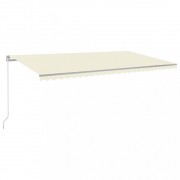 Ručne zaťahovacia markíza s LED svetlom 600x300 cm Dekorhome