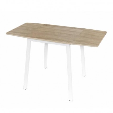 Jedálenský stôl rozkladací 60/120 MAURO dub sonoma / biela