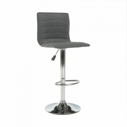 Barová stolička PINAR sivá / chróm