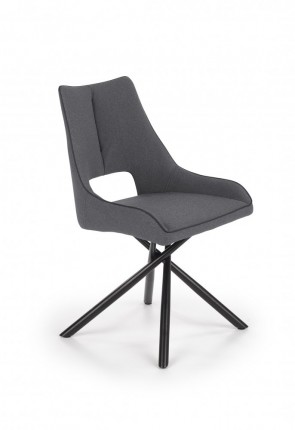 Jedálenská stolička K409 sivá / čierna