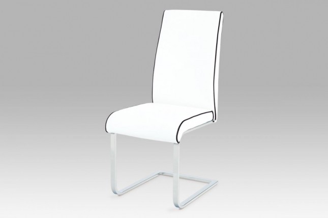 Jedálenská stolička B989 WT1 biela / chróm