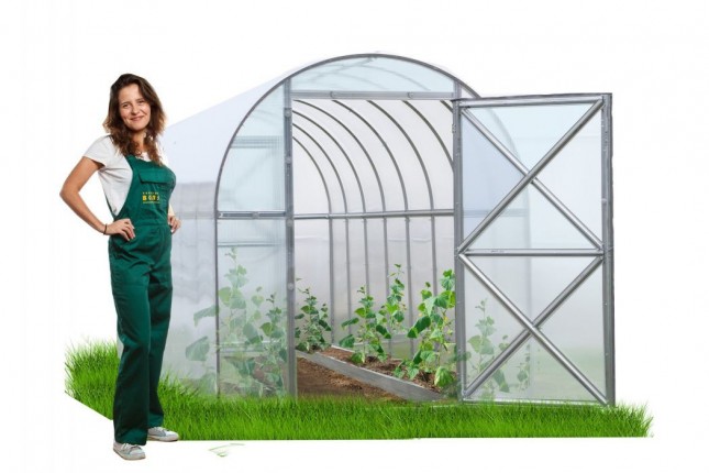 Záhradný skleník 4,2 x 1,56 m Perchina polykarbonát Guttagliss