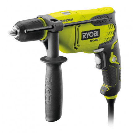 Ryobi RPD 680-K 650 W příklepová vrtačka s elektrickým motorem