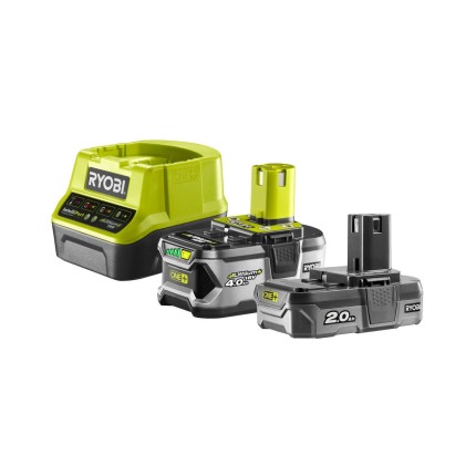 Ryobi RC18120-242 sada 18 V lithium iontová baterie 2 + 4 Ah s nabíječkou RC18120 ONE+