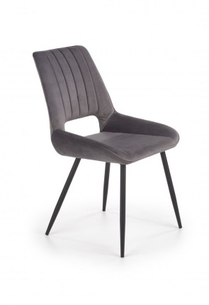 Jedálenská stolička K404 zamat / čierna