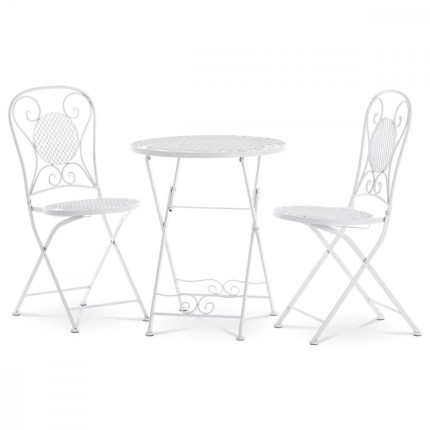 Záhradný bistro set 3 ks JF2236 biela