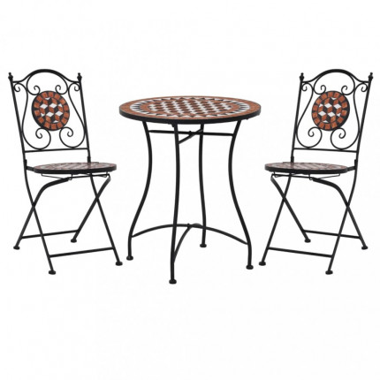 Mozaikový bistro set 3 ks keramika Dekorhome