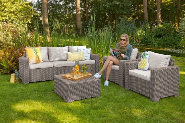 OUTLET - Záhradná sedacia súprava CALIFORNIA 3 SEATERS
