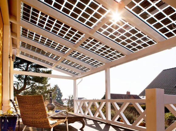 Hliníková pergola SOLAR ENERGO s FVE - ostrovná