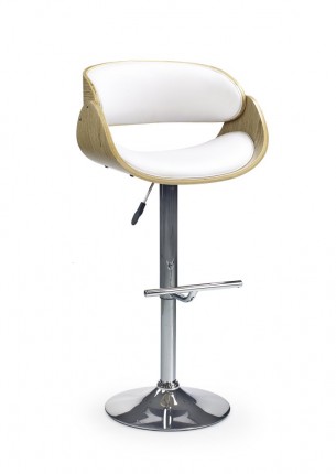 Barová stolička H-43 dub / biela
