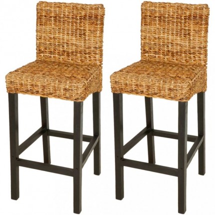 Barové stoličky 2 ks drevo Dekorhome