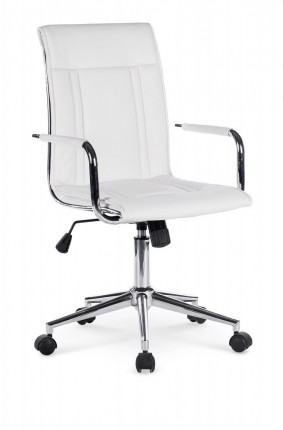Kancelárska stolička PORTO 2 ekokoža biela