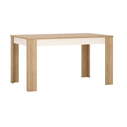 Jedálenský stôl rozkladací LEONARDO LYOT03 dub riviera / biela