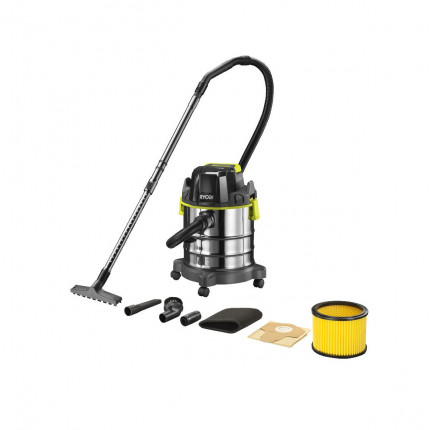 Ryobi R18WDV-0 aku 18V vysavač na mokré a suché vysávání ONE+ (bez baterie a nabíječky)