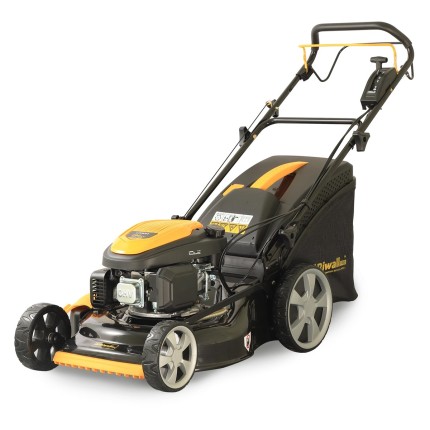 Riwall PRO RPM 5155 V PRO multifunkční travní sekačka 4 v 1 s benzinovým motorem a variabilním pojez