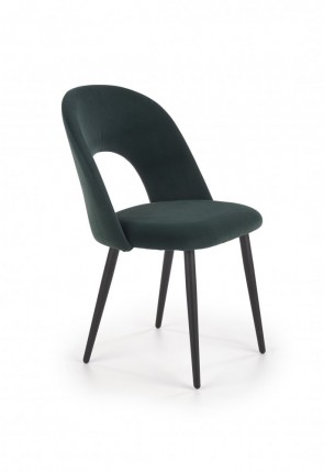 Jedálenská stolička K384 zamat / čierna