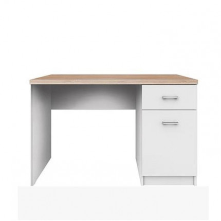 Počítačový stôl TOPTY 1D1S biela / dub sonoma