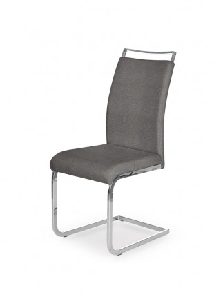 Jedálenská stolička K348 chróm / sivá