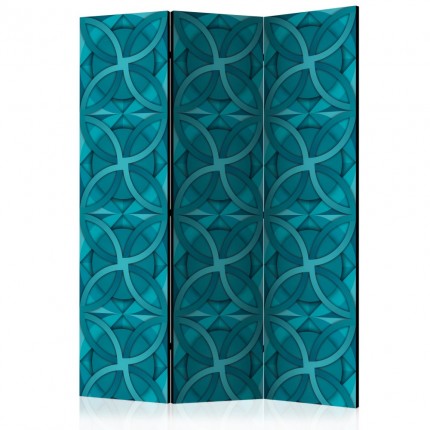 Paraván Geometric Turquoise Dekorhome