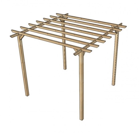 Záhradná pergola 3 x 3 m Dekorhome