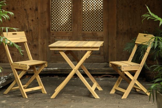 Záhradný bistro set 3 ks skladací FILAX