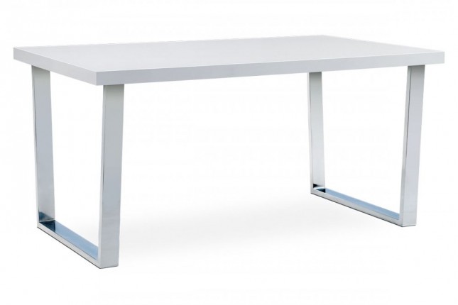 Jedálenský stôl 150x90 cm AT-2088 WT biela / chróm