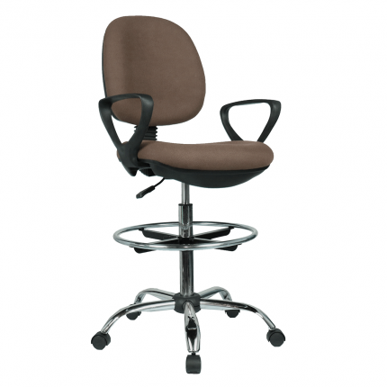 Vyvýšená kancelárska stolička TAMBER hnedá / čierna