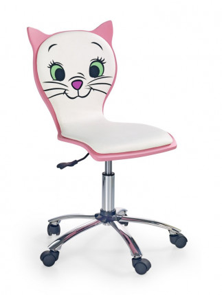 Detská stolička KITTY 2 biela / ružová