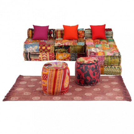 Modulová sedacia súprava 14 ks patchwork Dekorhome