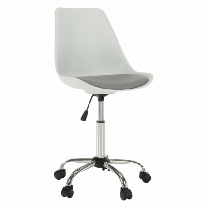 Kancelárska stolička DARISA NEW biela / sivá