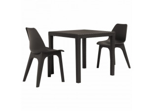 Záhradný bistro set 3 ks plast Dekorhome