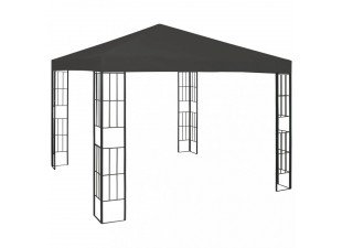 Záhradný altánok 3 x 3 m antracit Dekorhome - POSLEDNÝ KUS