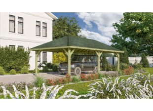 Drevený prístrešok / carport 431 x 778 cm Dekorhome