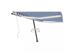 Ručne zaťahovacia markíza s LED svetlom 500x300 cm Dekorhome