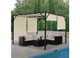 Pergola so sťahovacou strechou Dekorhome