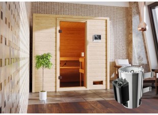 Interiérová fínska sauna s kamny 3,6 kW Dekorhome