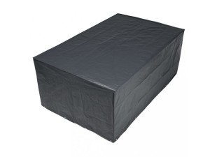 Plachta na záhradný set 325x205x90 cm tmavosivá / čierna Dekorhome