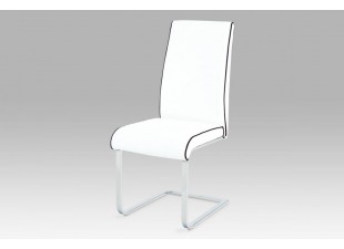 Jedálenská stolička B989 WT1 biela / chróm
