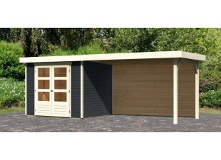 Drevený záhradný domček ASKOLA 3 s prístavkom 280 Dekorhome