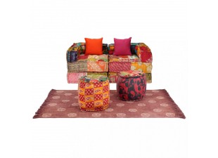 Modulová sedacia súprava 9 ks patchwork Dekorhome