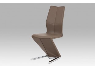 Jedálenská stolička HC-788 cappuccino / chróm