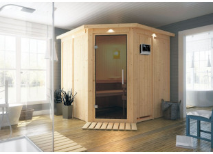 Interiérová fínska sauna 196 x 196 cm Dekorhome