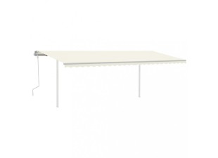 Ručne zaťahovacia markíza so stĺpikmi 300x250 cm Dekorhome
