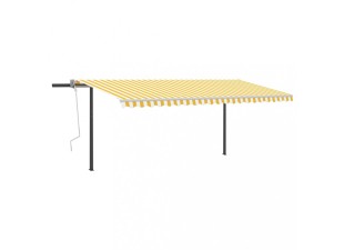 Ručne zaťahovacia markíza so stĺpikmi 400x350 cm Dekorhome