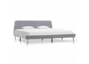 Posteľ svetlosivý textil Dekorhome