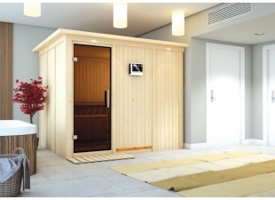Interiérová fínska sauna 231x196 cm Dekorhome