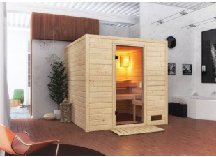 Interiérová fínska sauna 195x195 cm Dekorhome