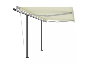 Ručne zaťahovacia markíza so stĺpikmi 600x350 cm Dekorhome